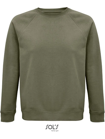 SOL'S Space Unisex raglánová mikina z bio bavlny 25.3567 khaki SOL'S Space Unisex raglánová mikina z bio bavlny 25.3567 khaki