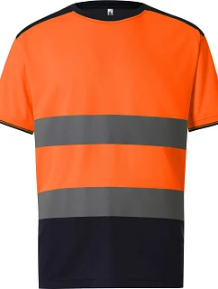 Yoko HVJ 400 Hi-Vis Tričko 79.J400 hi vis orange/navy