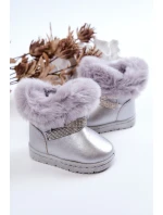 dětské sněhule s kubickými zirkony stříbrný Hollee dětské sněhule s kubickými zirkony stříbrný Hollee