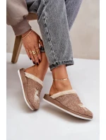 Dámské Pantofle S  Béžové model 21677364 - Inblu