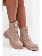 Dámské workery s krystaly na jazyku béžové Rosira Dámské workery s krystaly na jazyku béžové Rosira