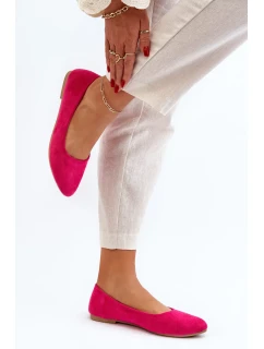 Dámské semišové baleríny Fuchsia Kommia