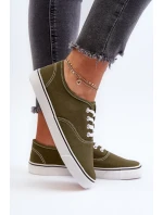 Klasické dámské tenisky Tenisky tmavě zelené Olvali Klasické dámské tenisky Tenisky tmavě zelené Olvali