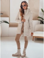 Dámská prošívaná zimní bunda s kapucí světle šedá FashionStreet TY5092 Dámská prošívaná zimní bunda s kapucí světle šedá FashionStreet TY5092