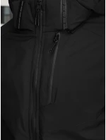 Pánská zimní bunda s kapucí černá model 21995627 - Dstreet Pánská zimní bunda s kapucí černá model 21995627 - Dstreet