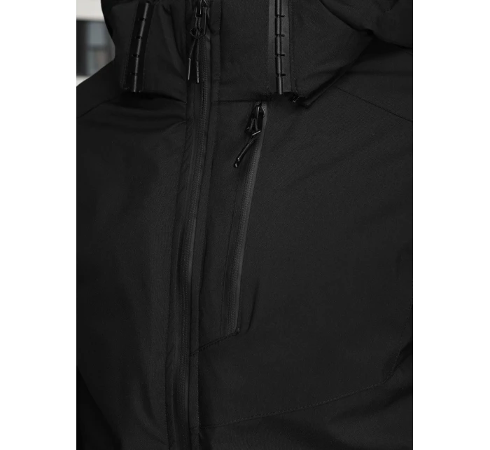 Pánská zimní bunda s kapucí černá model 21995627 - Dstreet Pánská zimní bunda s kapucí černá model 21995627 - Dstreet