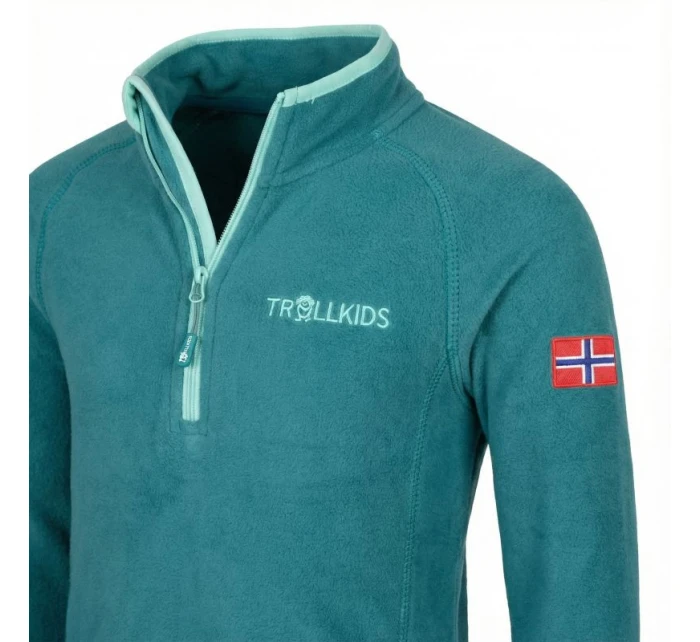 Fleecová mikina pro se zipem Kids Half Zip zelená model 21363896 - Trollkids Fleecová mikina pro se zipem Kids Half Zip zelená model 21363896 - Trollkids