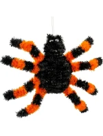 DEKORATIVNÍ FIGURKA HALLOWEENSKÝ PAVOUK ORANŽOVÝ DEKORATIVNÍ FIGURKA HALLOWEENSKÝ PAVOUK ORANŽOVÝ