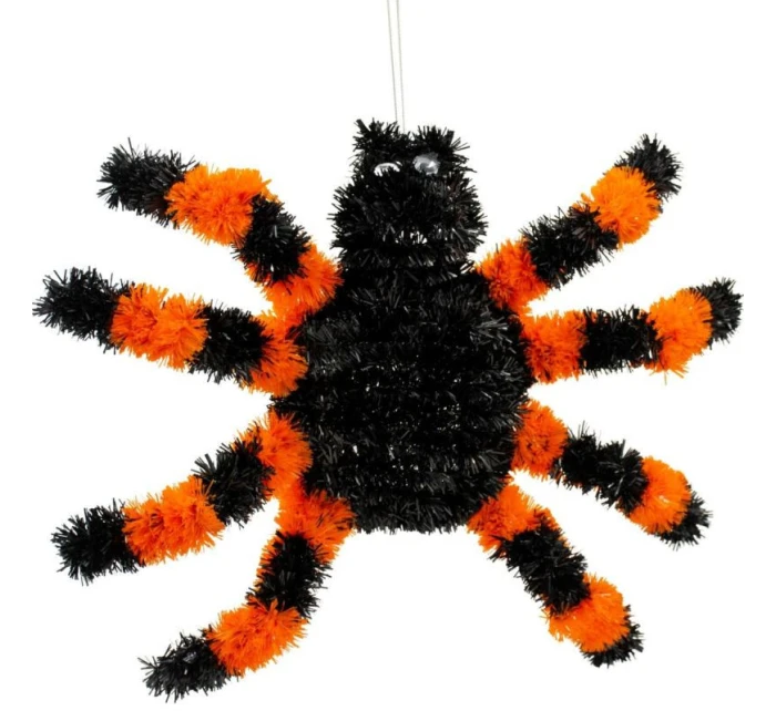 DEKORATIVNÍ FIGURKA HALLOWEENSKÝ PAVOUK ORANŽOVÝ DEKORATIVNÍ FIGURKA HALLOWEENSKÝ PAVOUK ORANŽOVÝ