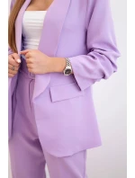Elegantní souprava saka a kalhot světle fialová Elegantní souprava saka a kalhot světle fialová