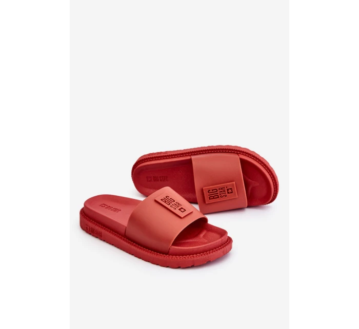 Dámské pantofle Big Star model 21609146 červené - Big Star Shoes Dámské pantofle Big Star model 21609146 červené - Big Star Shoes