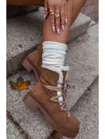 Dámské sněhule s kožíškem Camel model 21715007 - Boto