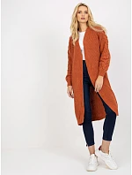 Kardigan LO SW LK model 22317422 ciemny pomarańczowy - FPrice Kardigan LO SW LK model 22317422 ciemny pomarańczowy - FPrice