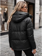 Dámská zimní prošívaná bunda s kapucí, černá, FashionStreet TY5966 Dámská zimní prošívaná bunda s kapucí, černá, FashionStreet TY5966