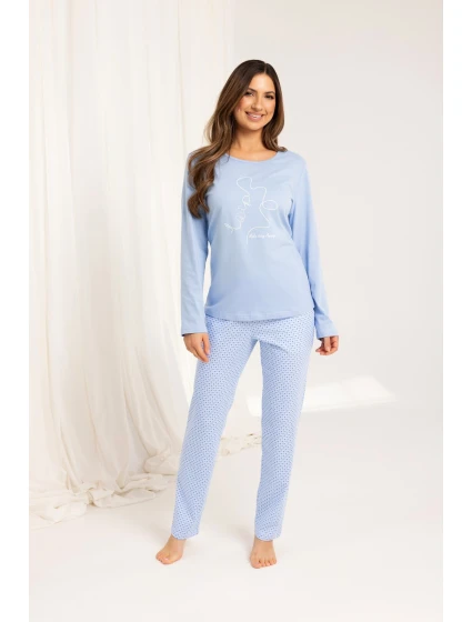 Dámské pyžamo Regina 704 long/r M-XL Dámské pyžamo Regina 704 long/r M-XL