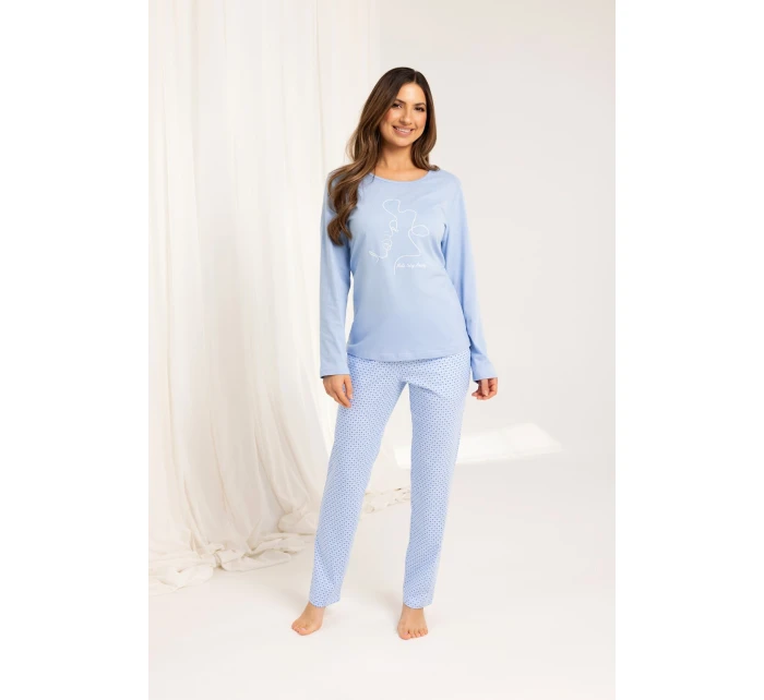 Dámské pyžamo Regina 704 long/r M-XL Dámské pyžamo Regina 704 long/r M-XL