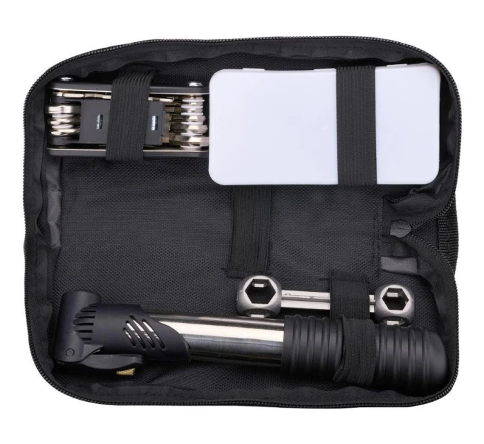 SADA NÁŘADÍ NA KOLO 14 POLOŽEK V KUFRU NA NÁŘADÍ NA KOLO