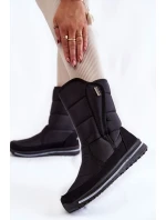 Dámské sněhule na suchý zip Progress model 21602437 Černé - Boto