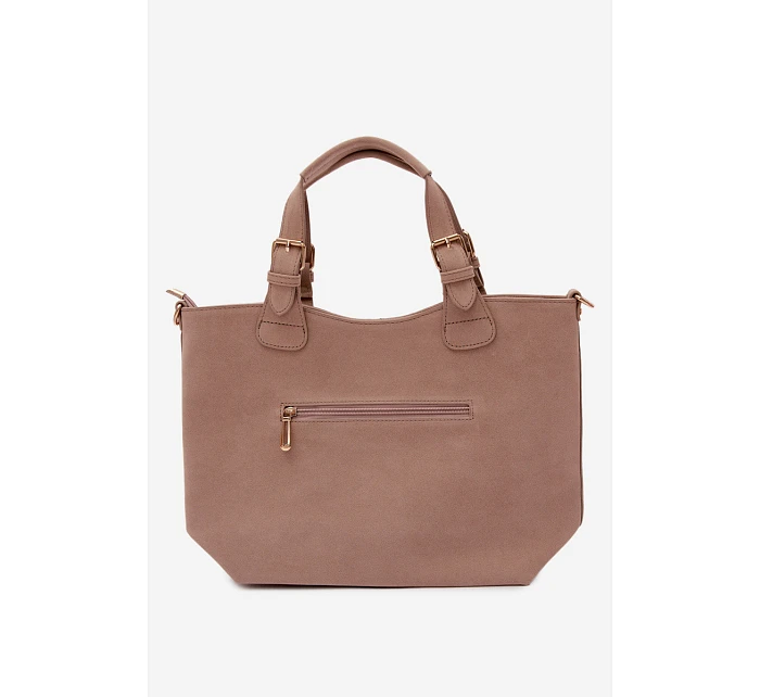 Bežová kabelka z imitace semiše Clarette