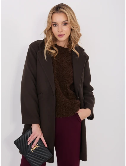 Kabát IT EN 20238.23 tmavě hnědý