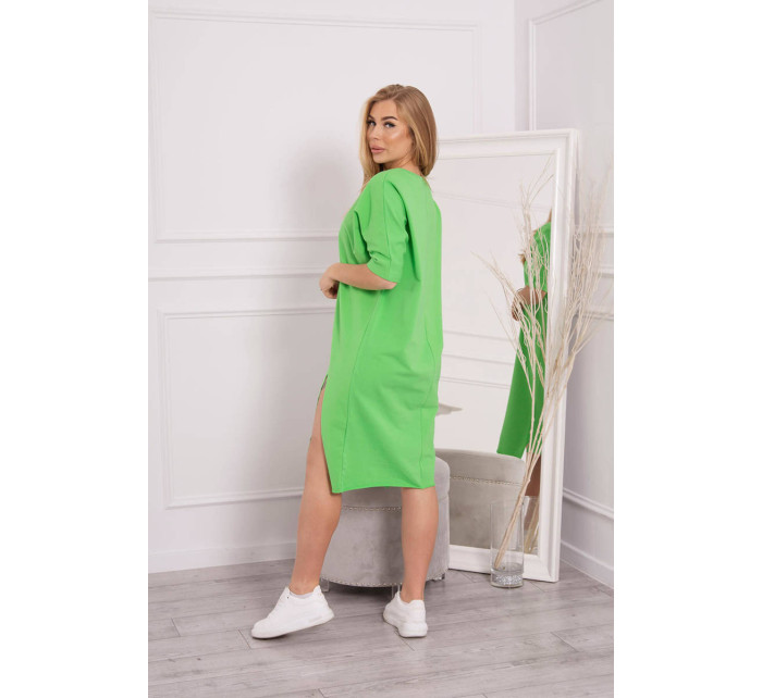 Oversize šaty světle zelené