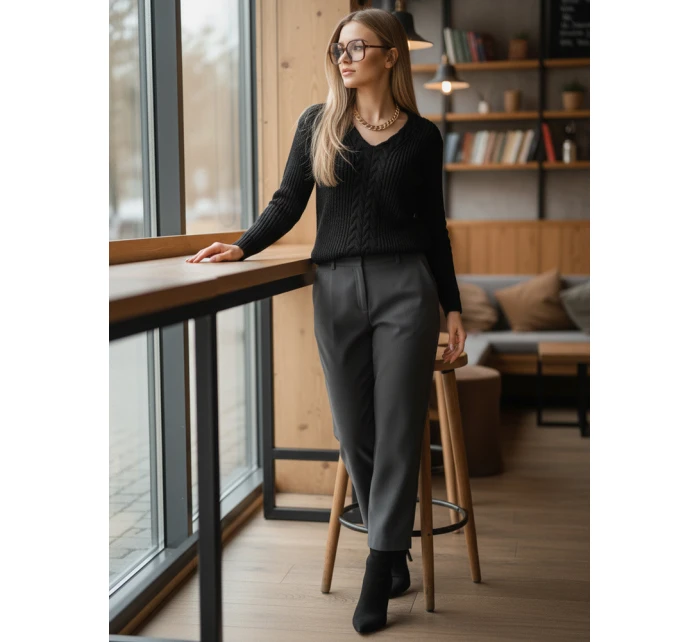 CANDIS dámský svetr černý FashionStreet MY1806