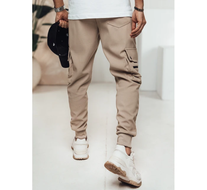 Pánské kalhoty cargo béžové Dstreet model 21982795 - FashionStreet Pánské kalhoty cargo béžové Dstreet model 21982795 - FashionStreet