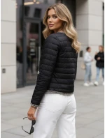 Dámská prošívaná přechodná bunda černá FashionStreet TY5530