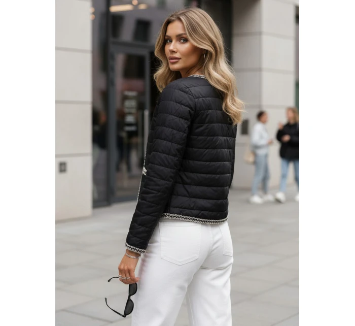Dámská prošívaná přechodná bunda černá FashionStreet TY5530