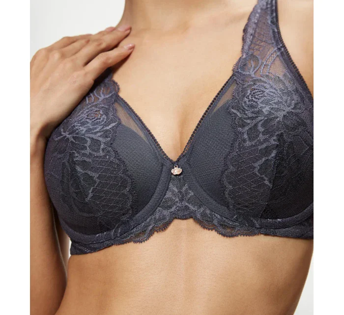 Dámská podprsenka Wild Peony Florale WP - GRAY - šedá 00DK - TRIUMPH