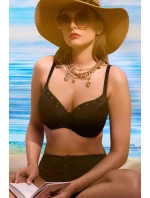 SK Maxi Černá plavková podprsenka s košíčky model 21949465 - Ava SK Maxi Černá plavková podprsenka s košíčky model 21949465 - Ava