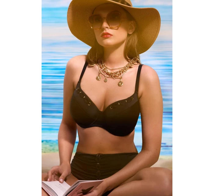 SK Maxi Černá plavková podprsenka s košíčky model 21949465 - Ava SK Maxi Černá plavková podprsenka s košíčky model 21949465 - Ava