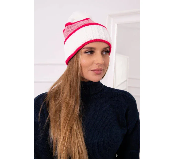 Kinga dámská čepice K297 růžová model 18751263 - K-Fashion Kinga dámská čepice K297 růžová model 18751263 - K-Fashion