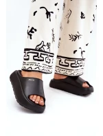 Dámské Pěnové Pantofle Na Platformě Big Star model 21686458 Černé - Big Star Shoes Dámské Pěnové Pantofle Na Platformě Big Star model 21686458 Černé - Big Star Shoes