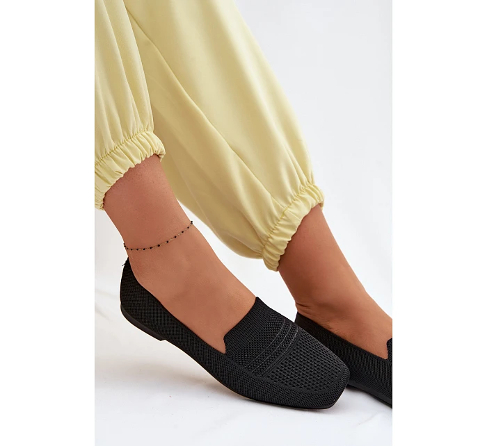 Materiálové Dámské Mokasiny Černé model 22102816 - Boto