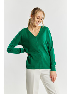 Monnari Cardigans Oříznutý svetr s viskózou Bottle Green