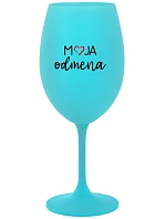 MOJA ODMENA - tyrkysový pohár na víno 350 ml MOJA ODMENA - tyrkysový pohár na víno 350 ml