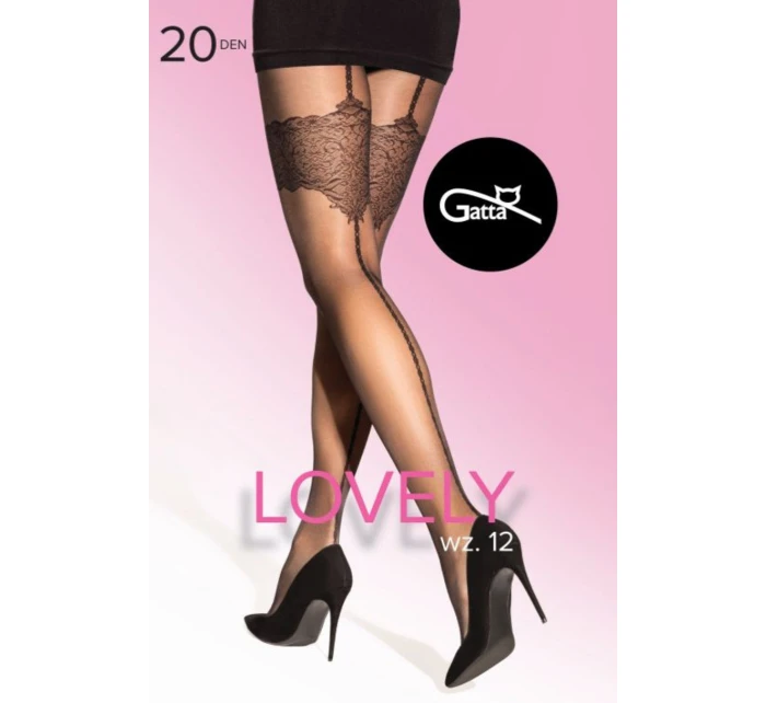 LOVELY 20 - Vzorované punčochy W.12