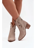 Boty na podpatku  model 222962 Step in style