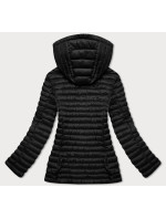 Černá prošívaná bunda s kapucí model 16982494 - Libland