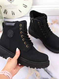 Zateplené trapery se zipem W model 19374782 černá - NEWS