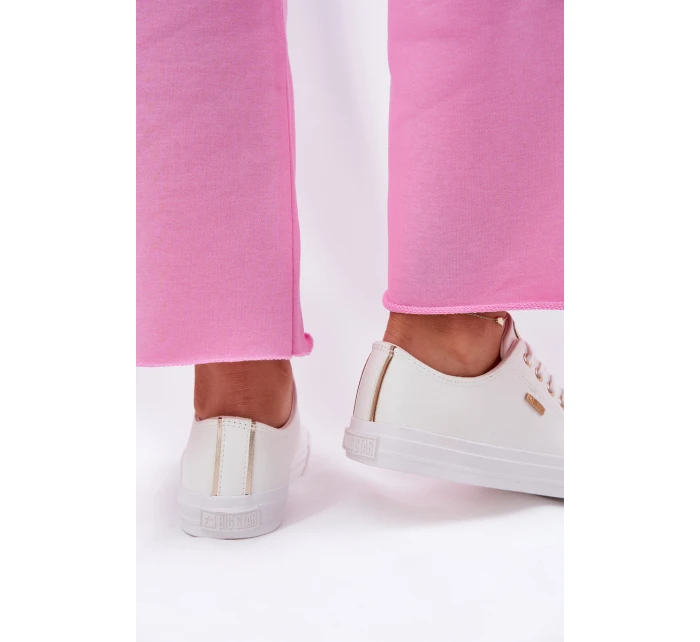 Dámské Tenisky Z Eko Kůže Big Star RR274748 Bílé Dámské Tenisky Z Eko Kůže Big Star RR274748 Bílé