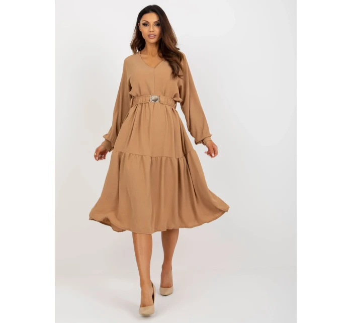 Dámské šaty TW SK BI 2021706 .93P velbloud - FPrice Dámské šaty TW SK BI 2021706 .93P velbloud - FPrice