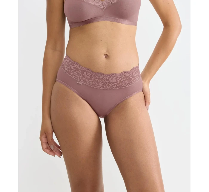 Dámské kalhotky Romance Midi - BROWN - hnědé 1141 - SLOGGI