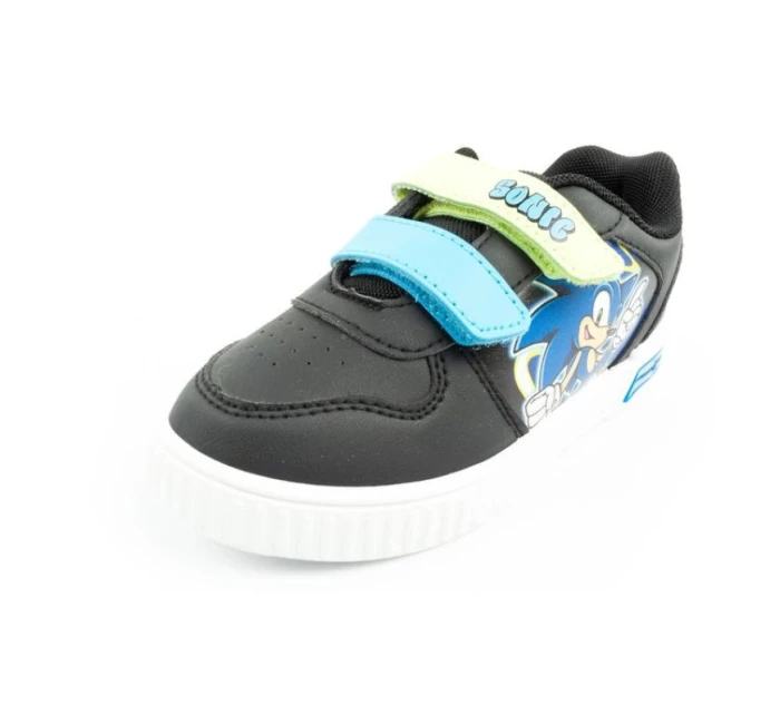 Leomil Sonic dětské sportovní boty lehké tenisky na suchý zip černé