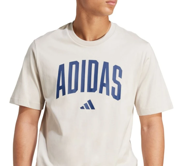 Pánské tričko beige pánské model 21720531 - ADIDAS Pánské tričko beige pánské model 21720531 - ADIDAS