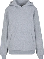 Build your Brand BY 289 Dámská oversize mikina s kapucí "Fluffy" 56.0289 heather grey