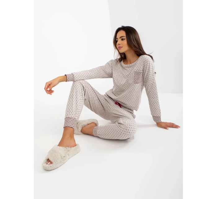 Pyžamo BR PI 9114 světle béžové