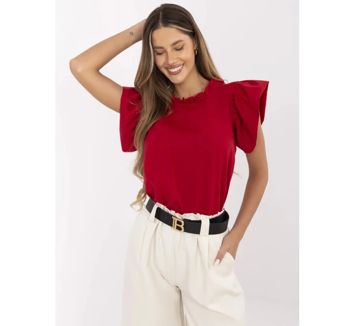 Bluzka LK BZ czerwony model 21156195 - FPrice Bluzka LK BZ czerwony model 21156195 - FPrice