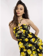 Sukienka MI SK model 21091720 czarno żółty - FPrice